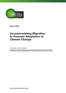 Accommodating Migration to Promote Adaptation to Climate Change