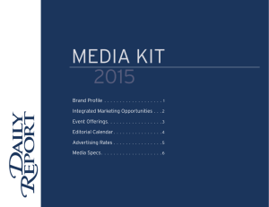 2016 media kit - ALM Media Kit