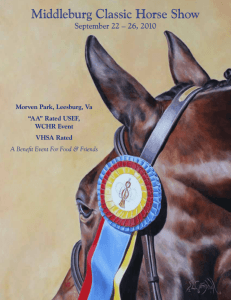 Prize List - Middleburg Classic Horse Show