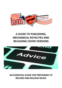 A Guide To Publishing, Mechanical Royalties and