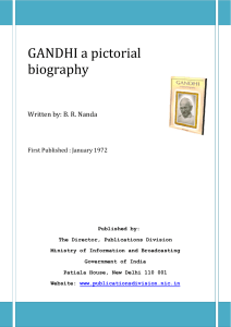 GANDHI a pictorial biography