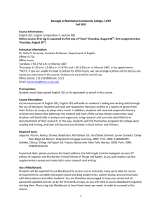 English 201: English Composition II, Section 981 O