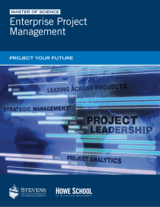 Enterprise Project Management - Stevens Institute of Technology