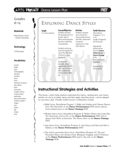 Exploring Dance Styles