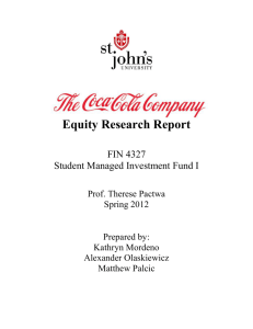 Coca-Cola Company - St. John's University