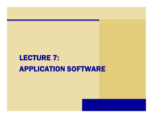 What is application software?