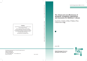 The Assessment Report (version published as HTA