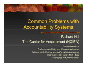 Common Problems with Accountability Systems