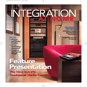 Integration at Home: Vol. 1 No. 1