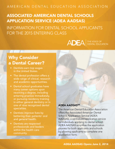 2017 ADEA AADSAS Information Sheet