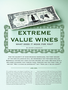 extreme value Wines