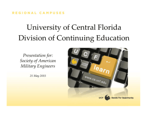 University of Central Florida Division of Continuing Education