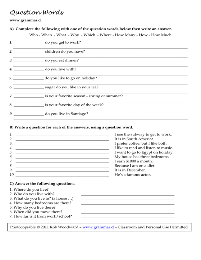question-words-in-english-worksheet