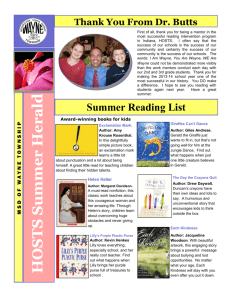 Summer Newsletter - MSD of Wayne Township