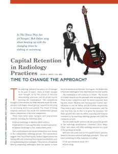 Capital Retention in Radiology Practices