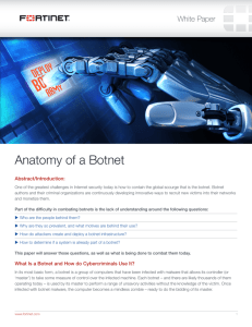 Anatomy of a Botnet