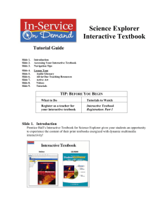 Science Explorer Interactive Textbook