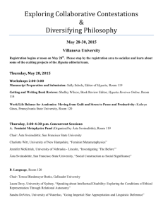 Exploring Collaborative Contestations & Diversifying Philosophy