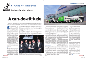 MT Awards 2014 winner profile Business Excellence Award