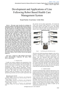 Development and Applications of Line Following Robot Based