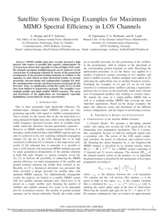 Satellite System Design Examples for Maximum MIMO Spectral