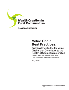 Value Chain Best Practices