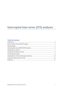 Interrupted time series (ITS) - Cochrane Effective Practice and