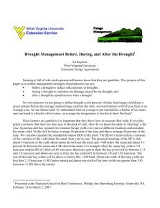 Drought Management Before, During, and After the Drought