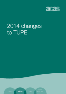 2014 changes to TUPE