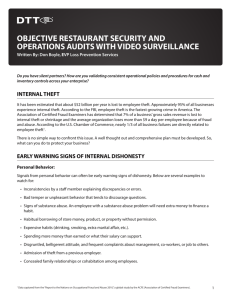 objective restaurant security and operations audits