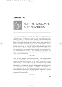 CULTURE, language, AND COGNITION