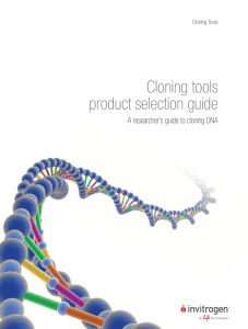 Cloning tools product selection guide