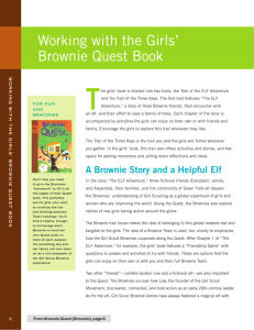 Working with the Girls' Brownie Quest Book