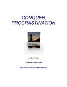 conquer procrastination