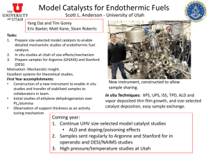 Model Catalysts for Endothermic Fuels