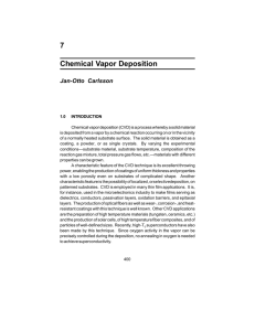 7 Chemical Vapor Deposition