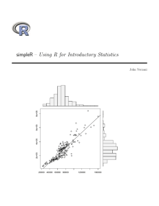 simpleR – Using R for Introductory Statistics