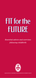 FIT for the FUTURE FIT for the FUTURE