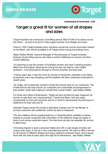Target a great fit for women of all shapes and sizes