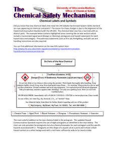 Chemical Labels and Symbols - Environment, Health & Safety