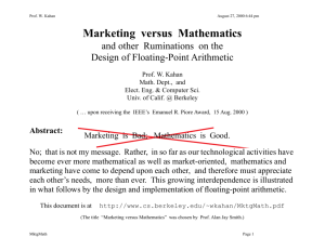 Marketing versus Mathematics