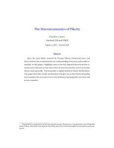 The Macroeconomics of Piketty