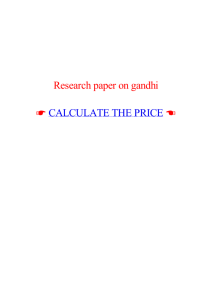 Research paper on gandhi - Research paper on family