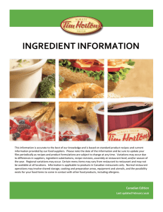 Ingredient Information