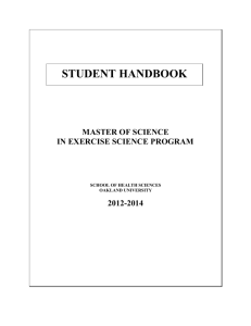student handbook - Oakland University