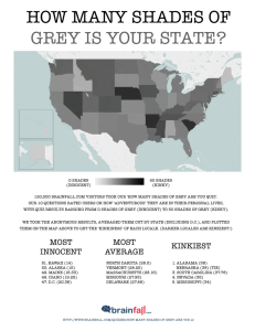 HOW MANY SHADES OF GREY IS YOUR STATE?
