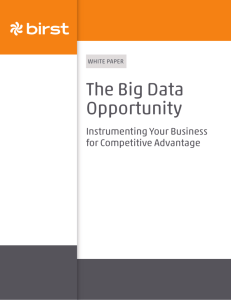 The Big Data Opportunity