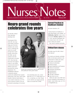 Nurses Notes - Decatur Memorial Hospital