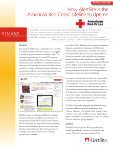 How AlertSite is the American Red Cross' Lifeline to Uptime