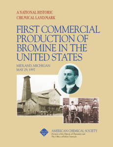 first commercial production of bromine in the united states